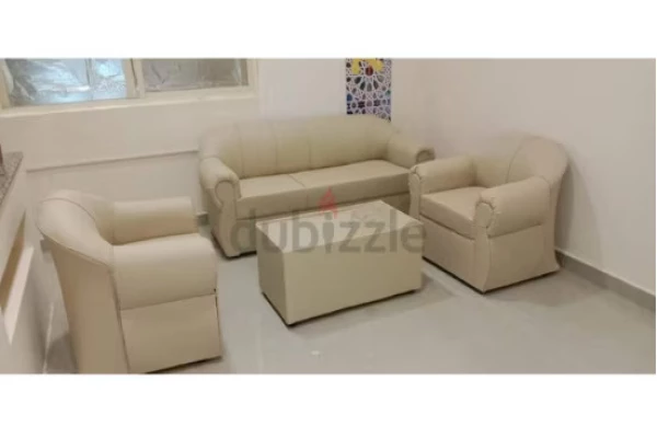 SOFA SET FOR SALE BEIG 3+1+1