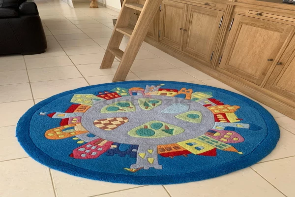 HABA Childrens Carpet Town Wool