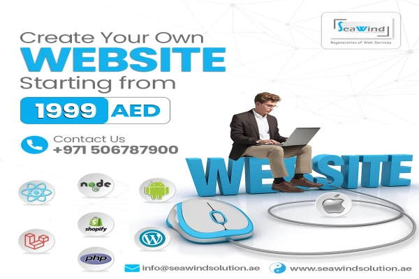 Boost your business's online presence with our website packages starting at just 1999 AED!